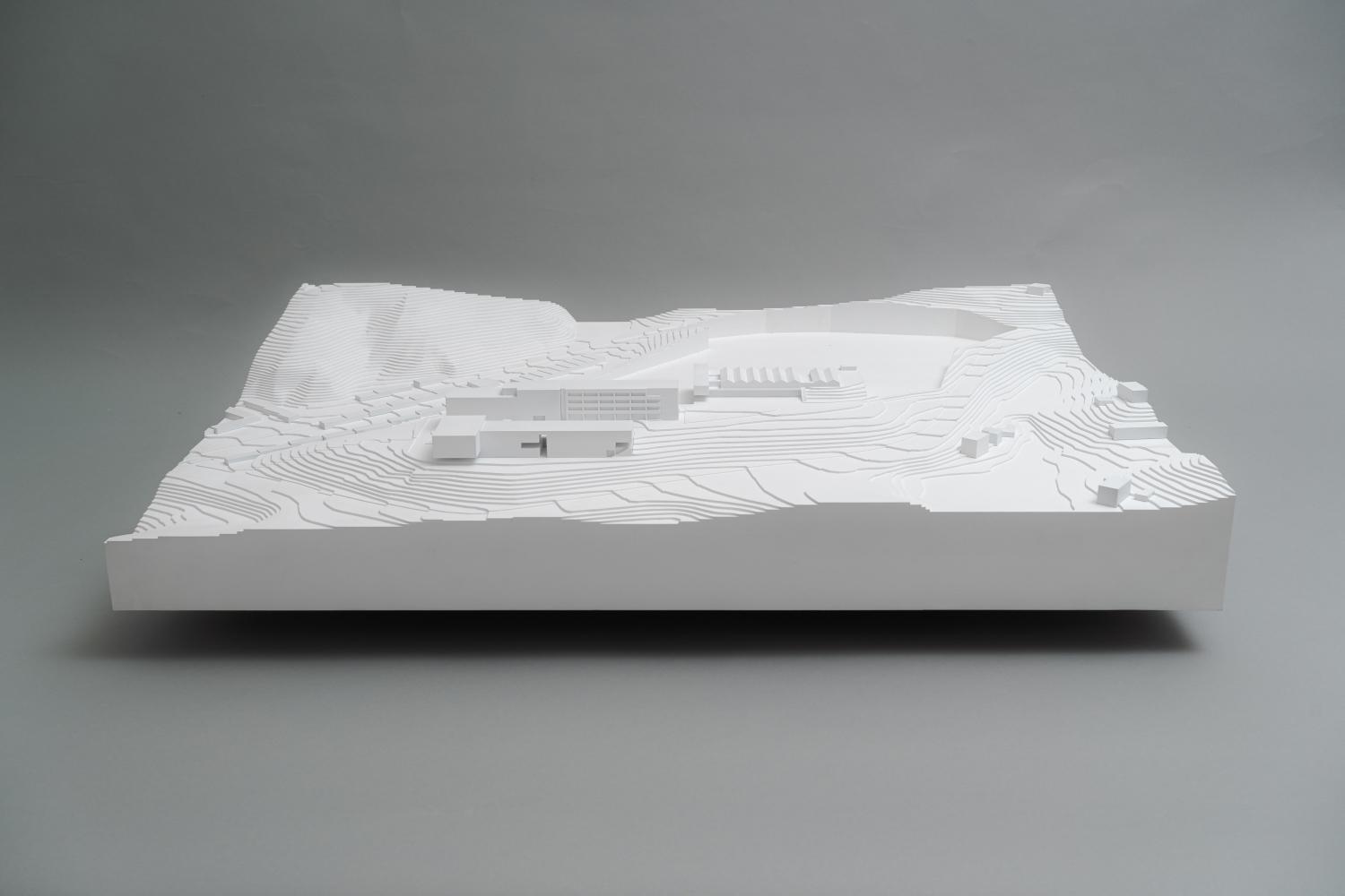 Surroundings model for the competition for the new Secondary Medical School in Liberec